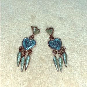 New heart dangle earrings